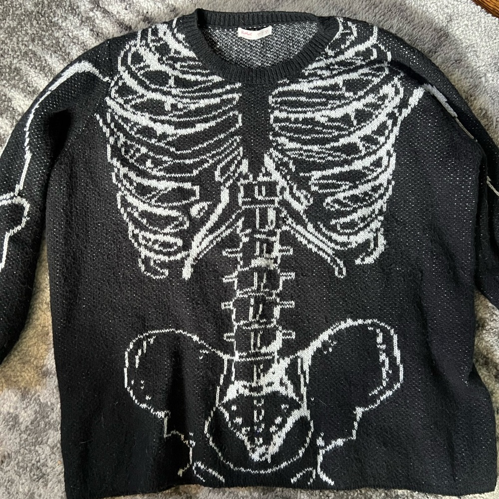 ROMWE Skeleton sweater